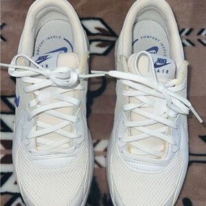 Nike Air White and Blue Sneakers